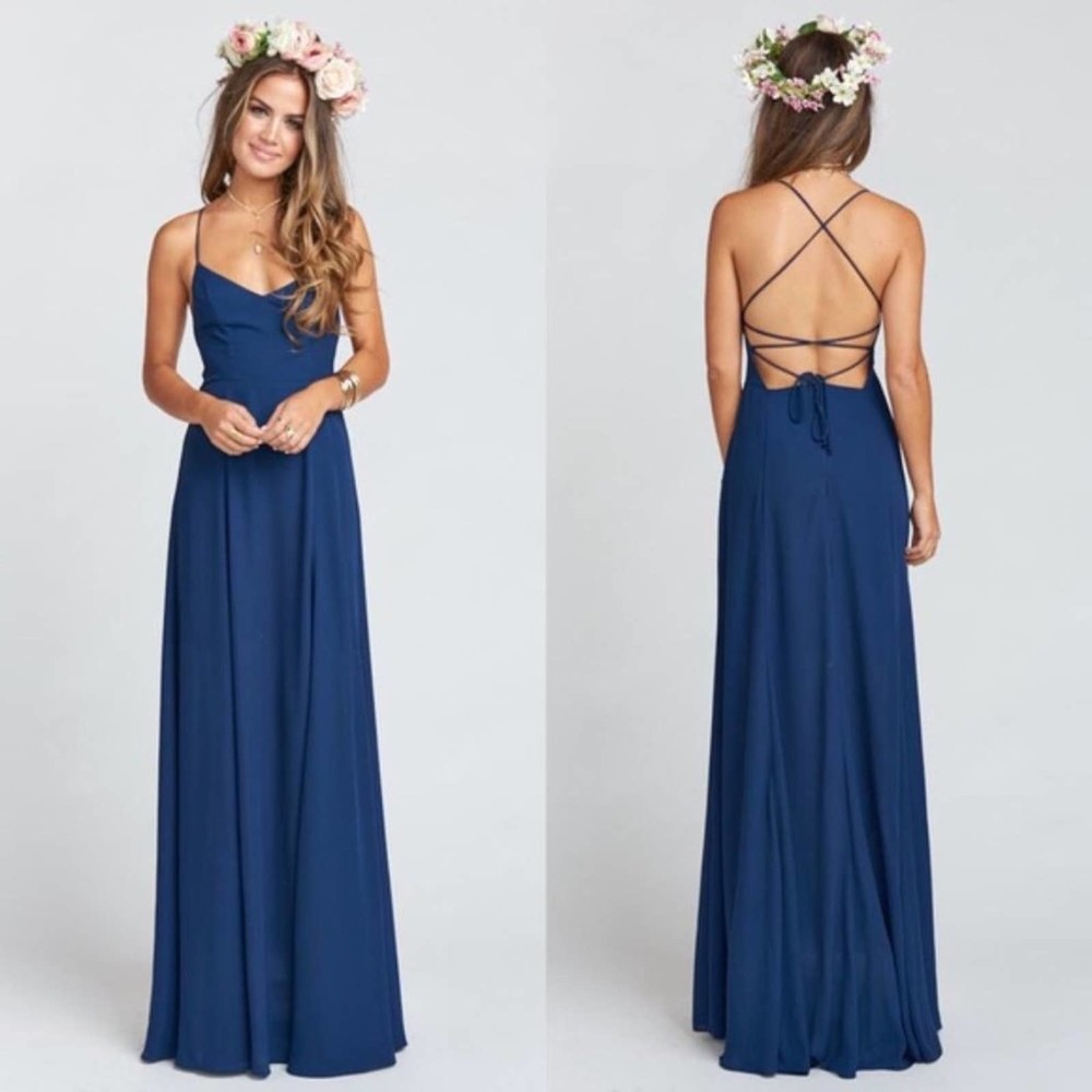 NEW Show Me Your Mumu Godshaw Goddess Gown Navy